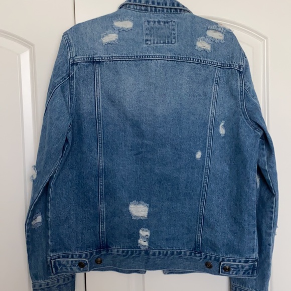 Ripped denim jacket - Picture 3 of 3